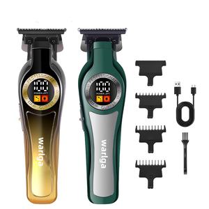 Cortadora de pelo eléctrica inalámbrica profesional, <span class=keywords><strong>la</strong></span> <span class=keywords><strong>mejor</strong></span> máquina de peluquero de acero inoxidable con alimentación USB recargable <span class=keywords><strong>para</strong></span> el hogar en inglés - Product Image 1