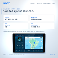 KSOY Android 16 Autoradio pour le remplacement de l'audio dans les voitures, pour les distributeurs et les grossistes