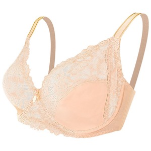Sujetador con aros para mujer, talla grande, con realce, sexy, de encaje, transpirable, con bordado floral, personalizado con LOGO, para senos grandes, efecto push-up, venta al por mayor - Product Image 3