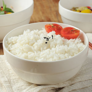 Bol à nouilles en porcelaine blanche moderne pour la maison, 4/4,5/5/5,5/6/7/8 pouces, bol en céramique, protection unilatérale en porcelaine - Product Image 4