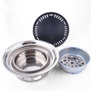 Lyroe เตาย่างบาร์บีคิวสแตนเลสแบบพกพาสำหรับใช้ในบ้านเตาย่างบาร์บีคิวสไตล์<span class=keywords><strong>เกาหลี</strong></span> - Product Image 4