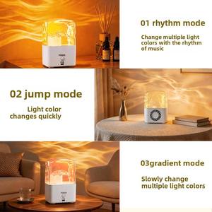 Upgrade New RGB Remote Dynamic Water Ripple Waves <b>Light</b> <b>Projector</b> Speaker Cordless for Home Outdoor Party Decor Bedroom Battery - Product Image 3