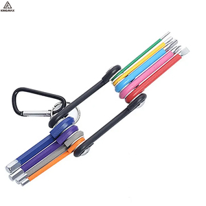 9 piezas 1,5mm-10mm CRV Torque manga métrica herramientas de mano CÓDIGO DE Color bola-final hexagonal llave Allen L <span class=keywords><strong>Juego</strong></span> de <span class=keywords><strong>llaves</strong></span> para cámara de reparación de bicicletas - Product Image 4