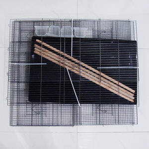 Grande gabbia per uccelli in metallo con vassoio in plastica per allevamento canarino-Design solido ecologico - Product Image 3