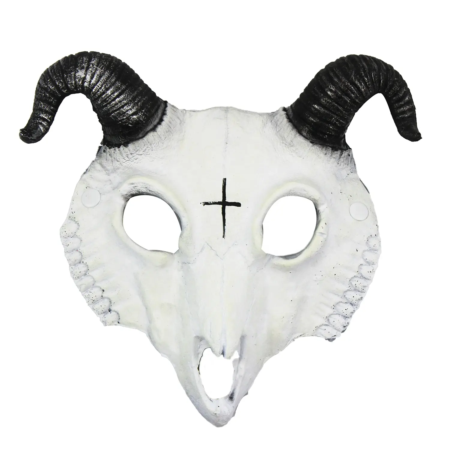 Новинка, аксессуар для Хэллоуина, маска из искусственной кожи с козьей шерстью, мягкая маска на все лицо с черепом, маска дьявола
