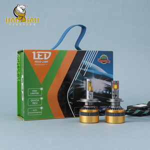 Phares LED automobiles 12V M8 130W 13000LM H4 H7 H11 9005, ampoules <span class=keywords><strong>de</strong></span> phares modifiées pour voitures, vente directe usine, pièces automobiles - Product Image 3