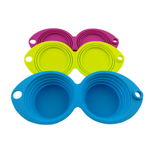 Petits bols d'alimentation pour animaux domestiques, bols écologiques en Silicone pour chiens et chats, aliments et eau 2 en 1, pièces - Product Image 3