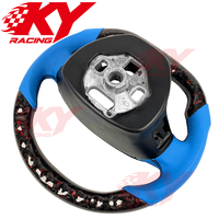 Volant de voiture en fibre de carbone forgée personnalisé avec LED pour Chevrolet Corvette C7 C5 C6 C8, Camaro ZL1 SS, Malibu, Cruze, Silverado