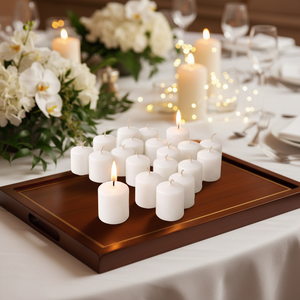 Premium White <b>Small</b> Handmade Eco-friendly Long-lasting Pillar <b>Candles</b> Wholesale Scented Soy/Wax Luxury Hotel Spa Events Wedding - Product Image 3