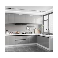 Idée de conception de cuisine moderne Meuble d'armoire moderne Ensembles de cuisine Armoire Mobilier intelligent dans la menuiserie de cuisine