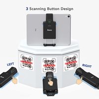 Lector de Códigos de Barras Inalámbrico Eyoyo de 3000 mAh, Bluetooth, Portátil, 1D 2D, con Clip Trasero para iPad, iPhone, Almacén