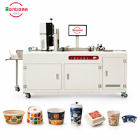 Imprimante automatique de bols en papier pour contenants alimentaires jetables, gobelets en papier, boîtes en kraft et production d'impression d'emballages