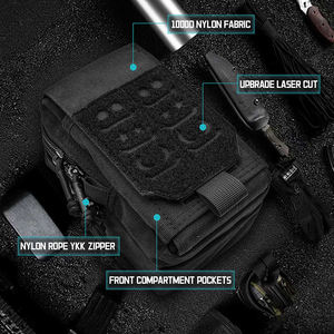 Riñonera Táctica Molle para Teléfono Móvil con 2 Compartimentos para Equipo de Defensa Personal - Product Image 2