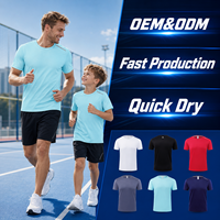 Fabricant de T-shirts de Sport Personnalisés avec Logo pour Famille, Légers, pour Entraînement de Marathon en Extérieur, Vente en Gros