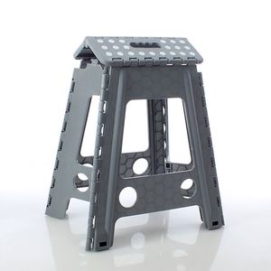 Nhà Máy Giá Xám <span class=keywords><strong>18</strong></span> Inch Chiều Cao Gấp Bước Phân Nhựa Phòng Ngủ Phân - Product Image 5