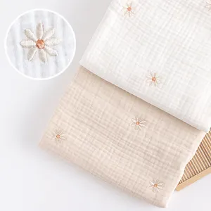 Giảm Giá Mới Chăn Tua Rua Vải Muslin Thêu Cotton Hữu Cơ Cỡ 100% Cho Bé