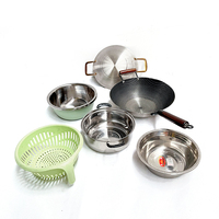 Set Peralatan Masak Stainless Steel Pemasok Grosir Peralatan Dapur Baterai Dapur Baja Tahan Karat Industri Restoran