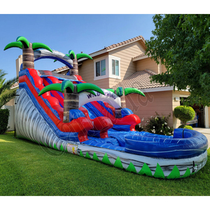Toboggan aquatique gonflable géant, très vendu en Europe et aux États-Unis, toboggan <span class=keywords><strong>pas</strong></span> <span class=keywords><strong>cher</strong></span> pour les fêtes, en PVC, toboggans aquatiques en forme de château - Product Image 4