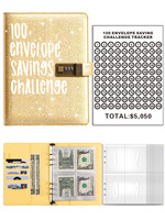 Enveloppes Joytop de taille A5 100 personnalisée en gros, jeu de classeurs avec serrure pour économiser de l'argent