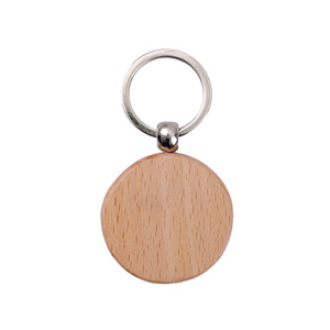 Оптовая продажа деревянных подвесок с лазерной гравировкой и номером для рисования, брелок, популярный деревянный брелок для ключей - Product Image 6