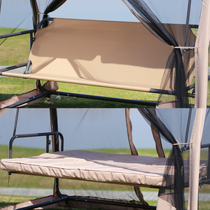 Buitentuin Schommelstoel Met Luifel Schommelbed En Hangmat Voor Balkon Of Rotstuin Om Te Ontspannen In De Zon - Product Image 5