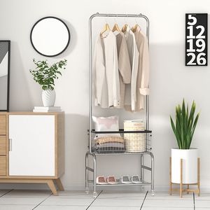 Popular Recommend Standing Multi Functional Metal <b>Hall</b> Entryway Floor Clothes <b>Stand</b> Hanger Coat Racks - Product Image 3