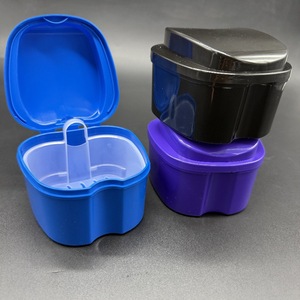 Apple-shaped <b>denture</b> storage <b>box</b>, <b>denture</b> turnover <b>box</b>, <b>denture</b> soaking <b>box</b> with filter, source factory wholesale. - Product Image 1