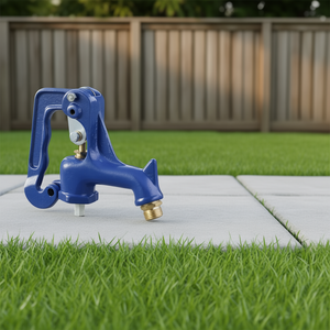 Conjunto completo de grifo de jardín exterior sin escarcha con boquilla recta de latón, diseño industrial - Product Image 2
