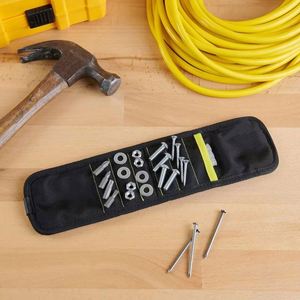 BSCI Factory <b>Wrap</b>-It <b>Storage</b> Magnetic Wristband Versatile Professional Tool Belt Screw Holder Great <b>Gift</b> Stocking Stuffer - Product Image 5
