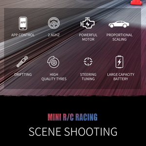 LEHOO Create Auto RC Mini 8023 Scala 1:58 Fuoristrada Telecomandato 2.Ghz Auto <span class=keywords><strong>da</strong></span> Corsa Giocattolo RC Mini Auto - Product Image 3