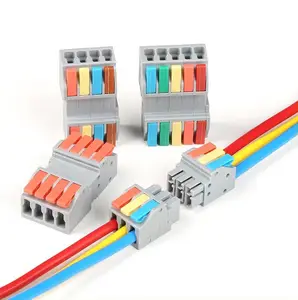 Snelle Multi-Circuit Splicing Butt Wire Connector 2 ~ 5P Push-In Draad Connectoren 2604d Mannelijke/Vrouwelijke Butt Quick Connector