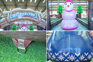 WINSUN Premium Inflatable Penguin Snowman <b>Bowling</b> Game Christmas Festival Outdoor Team Building Events - Product Image 6