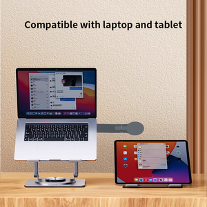 Soporte Ergonómico Giratorio de 360 Grados para Portátil de Alta Resistencia con Soporte para Teléfono Móvil, Modelo 2025 - Product Image 6