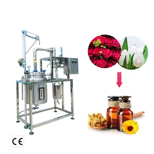 Equipo de extracción de extracto de hidrosol, máquina destiladora de aceite esencial de jengibre ndustrial para planta de flores