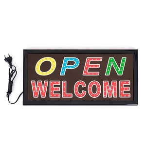 Panneau publicitaire LED coloré, enseigne lumineuse d'accueil, lettres lumineuses, signalétique de magasin, boîte à lumière, indicateur lumineux, lumière décorative - Product Image 1
