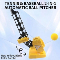 Machine de lancer automatique 2-en-1 pour enfants (tennis et baseball), rétractable, équipement sportif pour la maternelle