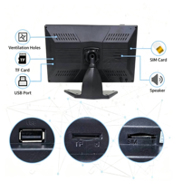 Cámara para Camión de 4 Canales, DVR Android de 10.1 Pulgadas, 1080P, 4G, Control Remoto, BSD, ADAS, GPS, Grabador de Visión Nocturna