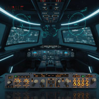 Módulo de Simulación de Vuelo, Placa Apical, Módulo de Conducción FCU Izquierdo, EFIS, Módulo de Iluminación Personalizado, Airbus A320, Sim Racing