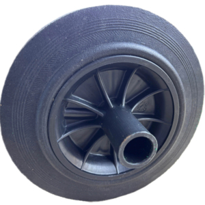 Rueda de cubo de basura de acero inoxidable de nueva condición de 8 pulgadas para piezas de equipos de manipulación de materiales - Product Image 1