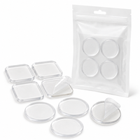 Coussinets silencieux pour poignées de porte, coussinets en silicone transparents autocollants pour la protection des murs et des armoires