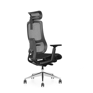 เก้าอี้ยกสำหรับผู้บริหารหรูหราเก้าอี้ทำงานโลหะและอลูมิเนียมแบบตาข่ายหมุนได้สำหรับสำนักงานที่บ้าน - Product Image 3