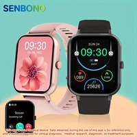 Reloj Inteligente SENBONO ZL54CJ Multifunción para Mujer con Llamadas BT, Rastreador de Actividad Física, Resistente al Agua, Cuadrado para Hombre para IOS y Android