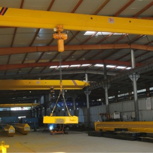 Pont roulant monopoutre de 5 tonnes à faible hauteur de plafond avec palan électrique à câble pour atelier et entrepôt à structure métallique à plafond bas L - Product Image 1