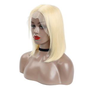 Venta al por mayor 613 bob Rubio cabello humano pelucas precio al por mayor <span class=keywords><strong>peruano</strong></span> corto 613 del pelo humano del frente - Product Image 3