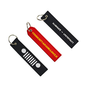 Porte-clés brodé personnalisé AWELLS, accessoire décoratif pour l'organisation des clés, cadeau pour les passionnés de <span class=keywords><strong>moto</strong></span> et de camping - Product Image 1