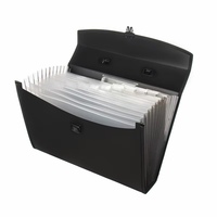 Porte-documents extensible portable à 12 poches en PP, design accordéon FC, pour classement de documents, logo personnalisé