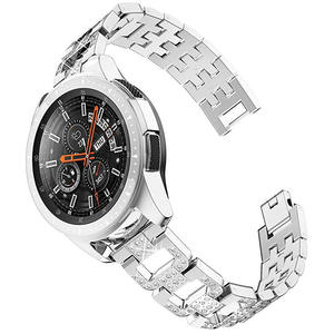 Correa de reloj inteligente de diamante de acero inoxidable delgada de alta calidad, Correa personalizada más nueva para Samsung para <span class=keywords><strong>Galaxy</strong></span> <span class=keywords><strong>Watch6</strong></span> <span class=keywords><strong>Pro</strong></span> - Product Image 1