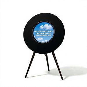 Wholesale OEM ODM <b>Vinyl</b> Record Style Floor Speaker, Wireless Art With Dynamic Display Unique <b>Vinyl</b> Record Design Stylish Retro-i - Product Image 1