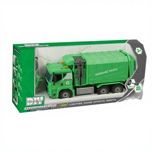 SamToyCn <span class=keywords><strong>Camion</strong></span> <span class=keywords><strong>della</strong></span> <span class=keywords><strong>Spazzatura</strong></span> <span class=keywords><strong>Giocattolo</strong></span> in Plastica ABS Unisex con Funzione di Sollevamento a Frizione e 1 Bidone <span class=keywords><strong>della</strong></span> <span class=keywords><strong>Spazzatura</strong></span> per Bambini dai 5 ai 13 Anni, Scala 1:64 - Product Image 3