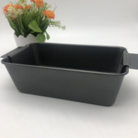 XinQi Ensemble de moules à viande et à gâteaux jetables multi-usages en acier au carbone écologique antiadhésif de 0,5 mm d'épaisseur